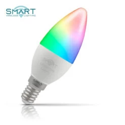 Crompton Candle LED Light Bulb Smart WiFi E14 5W (40W Eqv) Warm White + RGB 5-Pack -Home Lighting Store crompton led 5w smart candle e14 dimmable warm white colour 94981.1578928268 43403.1637578429.1280.1280 25844.1637661571