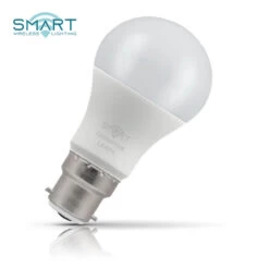 Crompton GLS LED Light Bulb Smart WiFi B22 8.5W (60W Eqv) Warm White + RGB -Home Lighting Store crompton led 8.5w smart gls b22 dimmable warm white colour 2 03697.1637596087