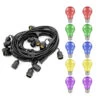 Festoon Light Premium 5m Connectible Outdoor E27 Multi-Coloured With 10x LED GLS Light Bulbs -Home Lighting Store led premium 6.5m connectible ip65 weatherproof festoon e27 with 10x led coloured gls light bulbs multi coloured 6337 81486.1612745071 41977.1622208261