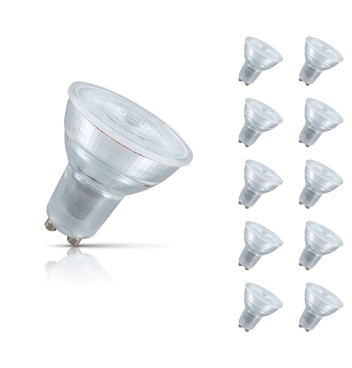 Crompton Lamps LED GU10 Bulbs 4.5W (10 Pack) Cool White 35° (50W Eqv) 3 Crompton Lamps LED GU10 Bulbs 4.5W (10 Pack) Cool White 35° (50W Eqv)
