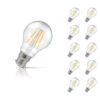 Crompton GLS LED Light Bulb Dimmable B22 5W (40W Eqv) Warm White 10-Pack Clear