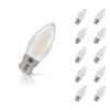 Crompton Candle LED Light Bulb Dimmable B22 5W (40W Eqv) Warm White 10-Pack Pearl -Home Lighting Store m 5451 37907.1578928268 01853.1603455252