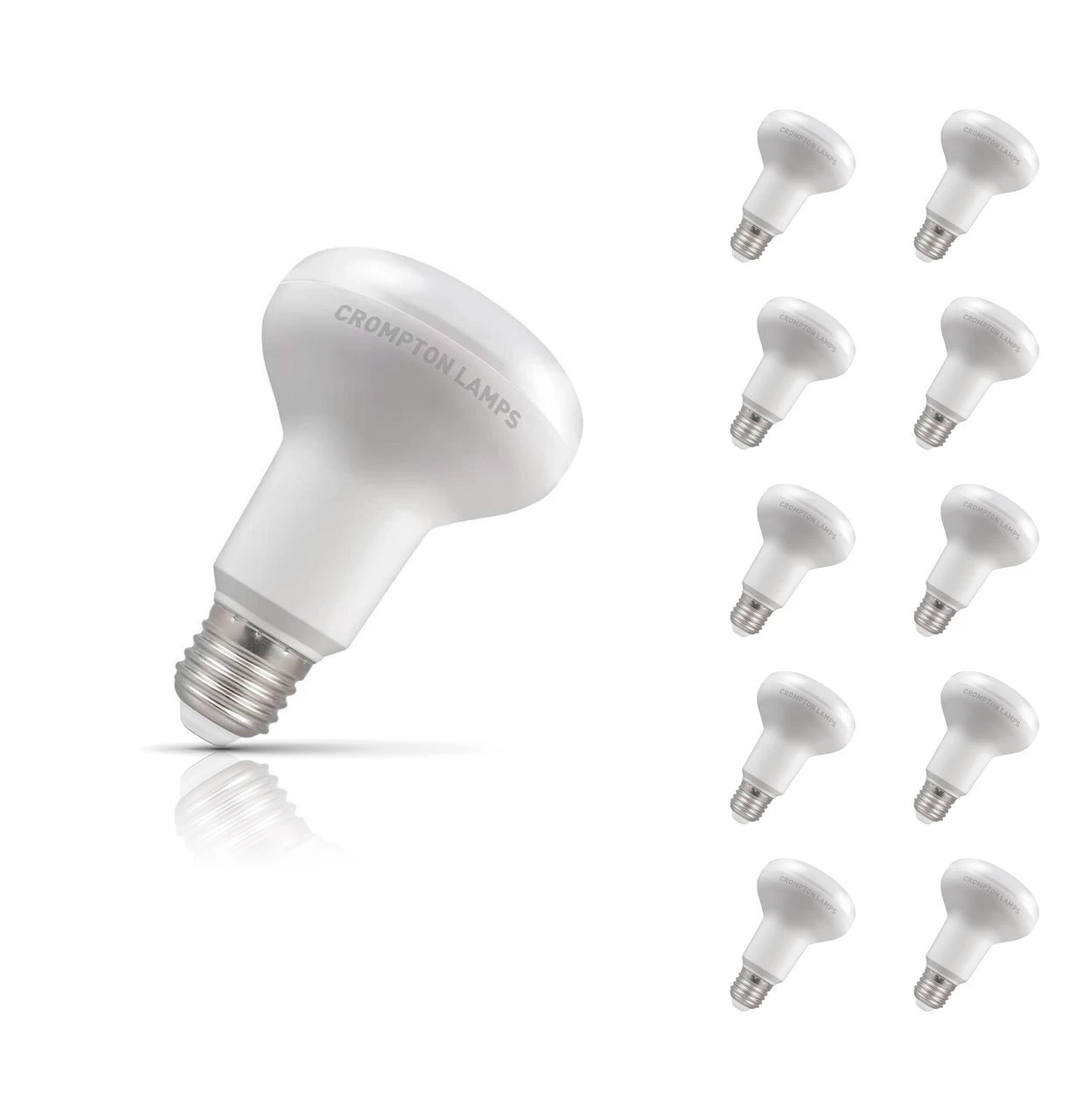 Crompton R80 Reflector LED Light Bulb E27 10W (100W Eqv) Warm White 10-Pack 3 Crompton R80 Reflector LED Light Bulb E27 10W (100W Eqv) Warm White 10-Pack