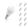 Crompton Golfball LED Light Bulb E14 4.9W (40W Eqv) Cool White 10-Pack Opal -Home Lighting Store m led round thermal plastic 5.5w 2700k ses e14 1 41675.1578928268 37756.1603455576