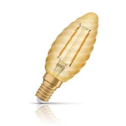 Osram Candle LED Light Bulb E14 2.5W (22W Eqv) Extra Warm White Twisted