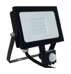 Phoebe LED Floodlight 20W (100W Eqv) Cool White PIR Sensor Black IP65