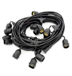 Festoon Light Premium 5m Connectible Outdoor Black