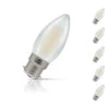 Crompton Candle LED Light Bulb Dimmable B22 5W (40W Eqv) Warm White 5-Pack Pearl -Home Lighting Store sl5451 5 55147.1620749752