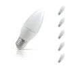 Crompton Candle LED Light Bulb E27 5.5W (40W Eqv) Cool White 5-Pack Opal -Home Lighting Store sl5881 5 12409.1620748942