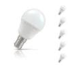 Crompton Golfball LED Light Bulb B15 5.5W (40W Eqv) Warm White 5-Pack Opal -Home Lighting Store sl5897 5 82918.1620746077