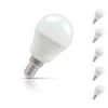 Crompton Golfball LED Light Bulb E14 4.9W (40W Eqv) Warm White 5-Pack Opal -Home Lighting Store sl5899 5 45903.1692026987