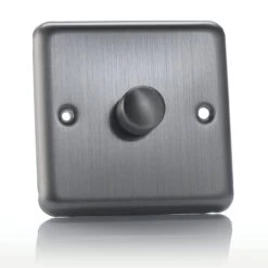 Varilight LED Dimmer Switch V-Pro 120W 1 Gang Brushed Chrome