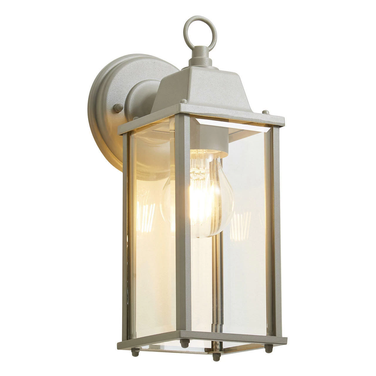 Zink CERES Outdoor Wall Lantern Dove Grey 4 Zink CERES Outdoor Wall Lantern Dove Grey - Image 2