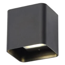 Zink HANA 8W LED Outdoor Up And Down Wall Light Black