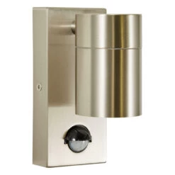 Zink LETO Outdoor Downlight With PIR Stainless Steel