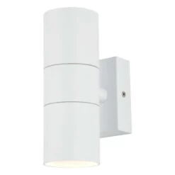 Zink LETO Outdoor Up And Down Wall Light Textured White