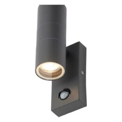 Zink LETO Outdoor Up And Down Wall Light With PIR Anthracite Grey -Home Lighting Store zinc leto outdoor up and down wall light with pir anthracite grey 6564 5020024705625 76668.1578928268 35717.1650467981