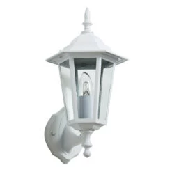 Zink LIBOURNE 6 Panel Outdoor Wall Lantern White