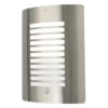 Zink SIGMA Outdoor Slatted Wall Lantern With PIR Stainless Steel