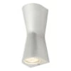 Zink SKYE Outdoor Double Cone Up And Down Wall Light Polished Aluminium