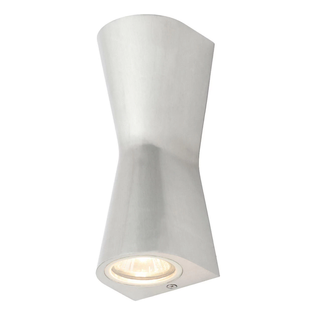 Zink SKYE Outdoor Double Cone Up And Down Wall Light Polished Aluminium 3 Zink SKYE Outdoor Double Cone Up And Down Wall Light Polished Aluminium